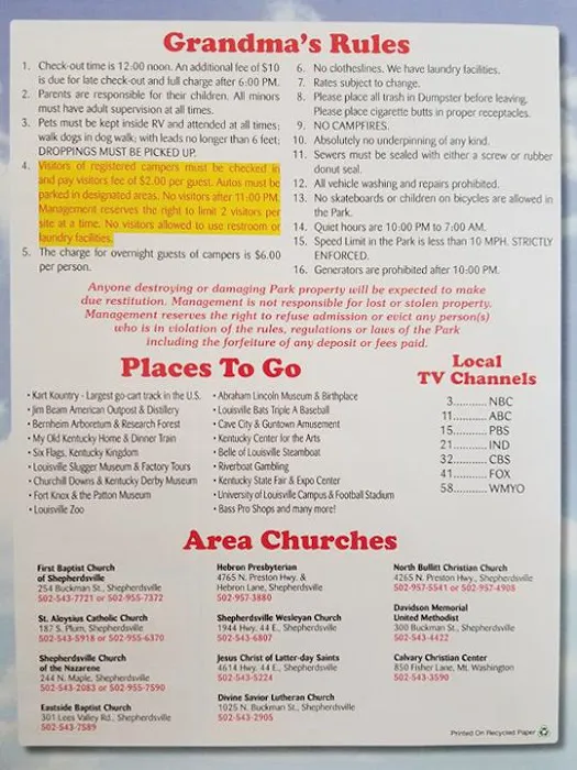 Grandma's RV Camping Picture 9