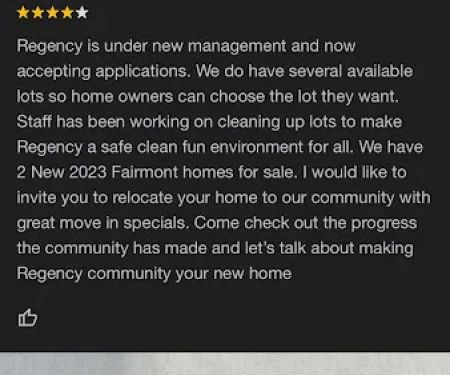 Iowa City Regency Mobile Home