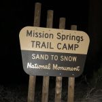 Mission Springs PCT Trail Camp