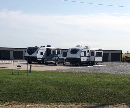 Corner Storage & RV Hook-Ups, 2 RV Locations