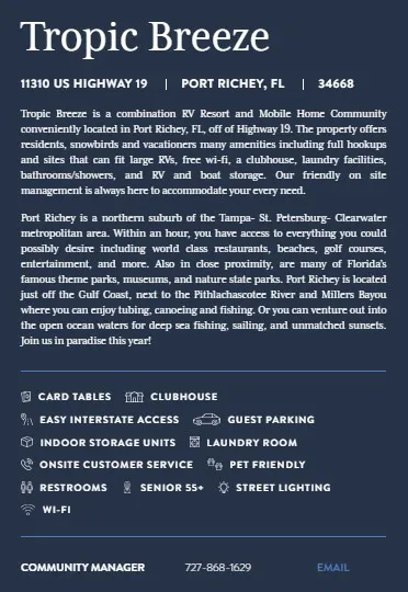 Tropic Breeze RV and Mobile Home Park Picture 4