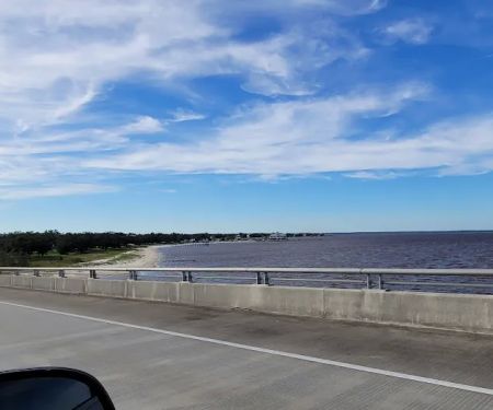 Beach Between Silver Slipper Rv Park & Pier