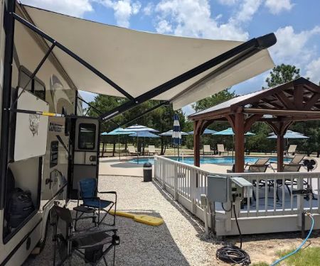 Pine Lake clothing optional RV camping