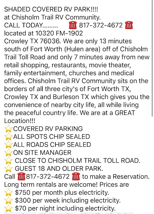 Chisholm Trail RV Community Picture 9