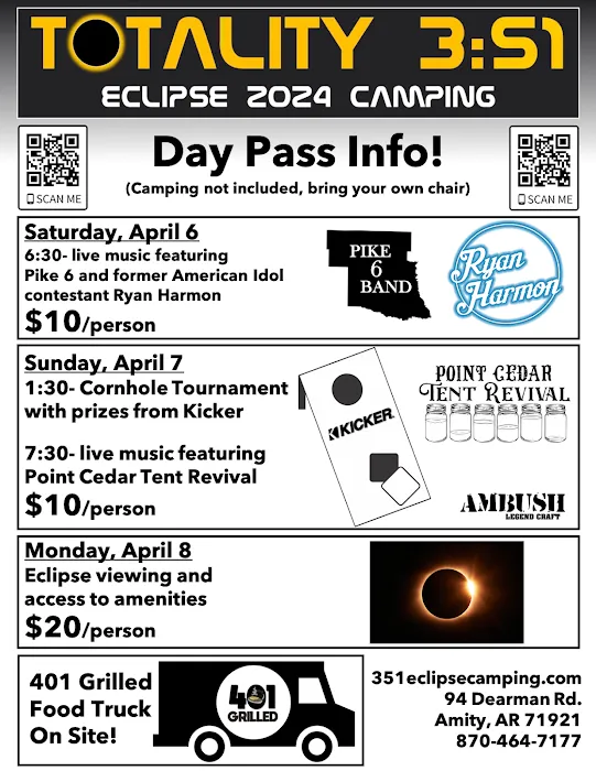 Totality 3:51 Eclipse 2024 Camping Picture 8