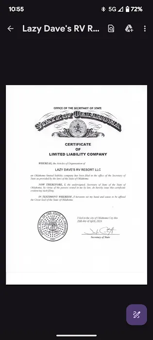 Lazy Dave's RV resort Picture 3