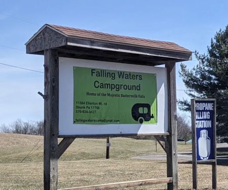 Falling Waters Campground home of Buttermilk Falls