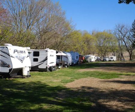 Riverside camping
