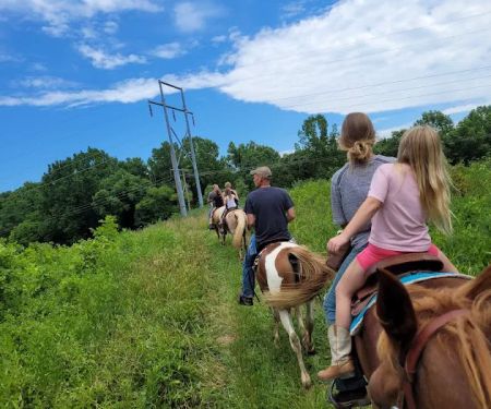 Reservoir horse trail camp