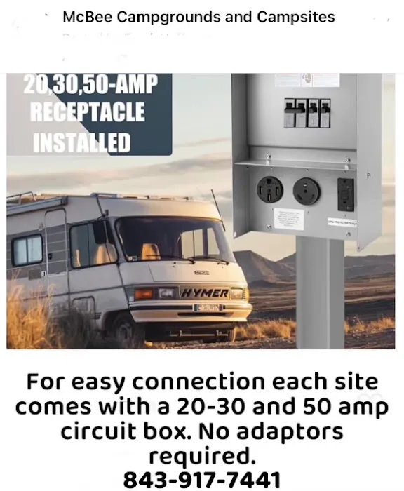 McBee Campground and Campsites Picture 10