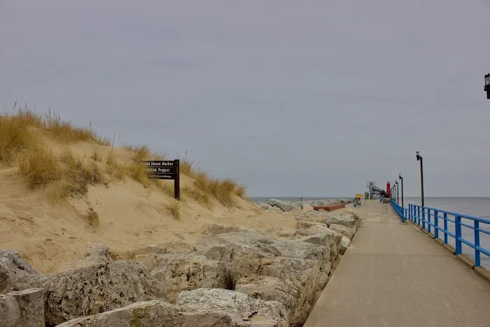 Grand Haven State Park Campground Parking Lot Picture 1