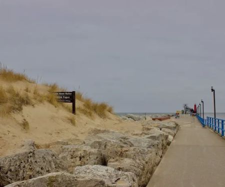 Grand Haven State Park Campground Parking Lot