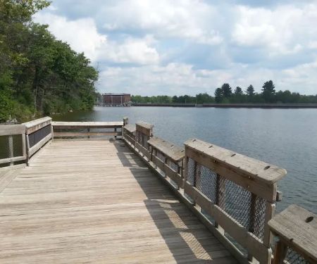 Mio Pond State Forest Campground circle camp