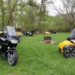 two motorcycle campground
