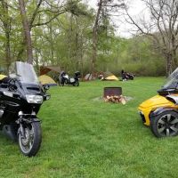two motorcycle campground ico