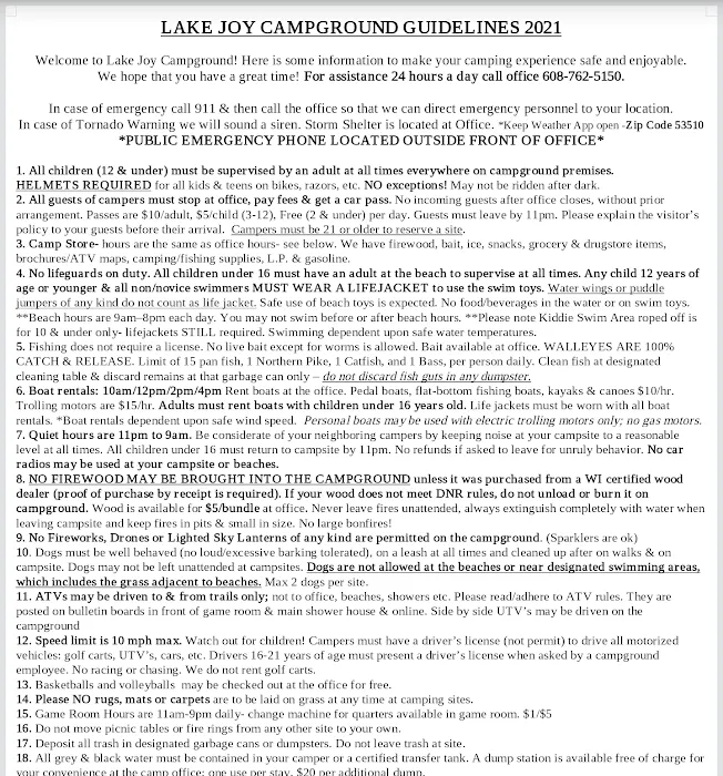 Lake Joy Campground Picture 10