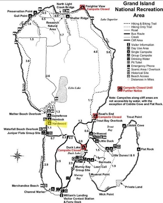 Channel Marker Campsite On Grand Island Picture 2