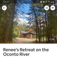 Renee's Retreat on the Oconte river ico