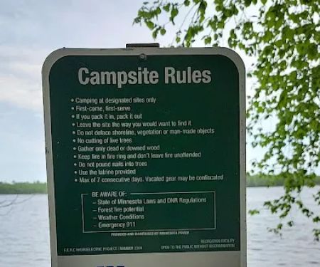 Island lake campsite