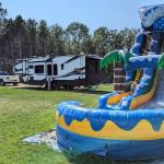 In the woods campground