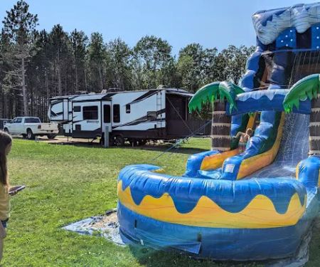 In the woods campground