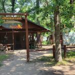 Voyageur camp and trading post