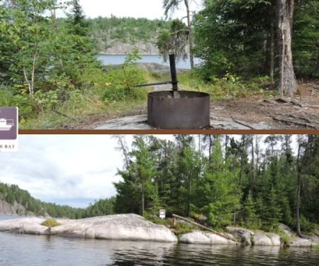 HB Leach Bay S22 Houseboat (Rock Landing) Campsite