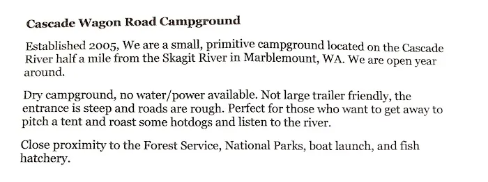 Cascade Wagon Road Campground Picture 7