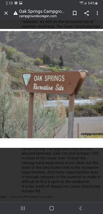 Oak Springs Campground Picture 1