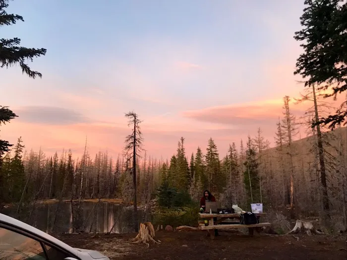 Lava Camp Lake Campground Picture 4