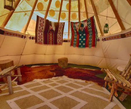 Teepees by the River